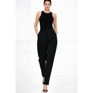 Y’s Yohji Yamamoto Black Wool Cropped Pants Women’s Size 2 Made in Japan